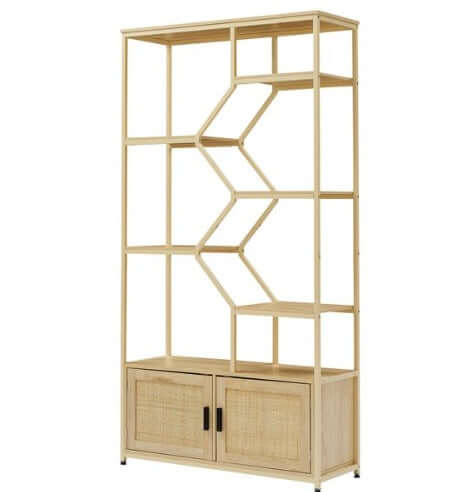 Elegant Arched Metal Cabinet with glass doors – [color/material variation]