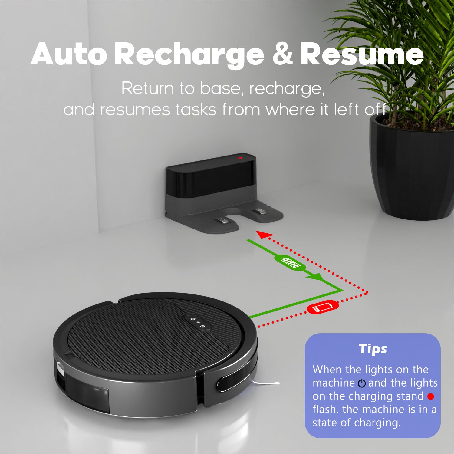 Smart Robot Vacuum – Automatic Cleaning Robot with App & Smart Navigation