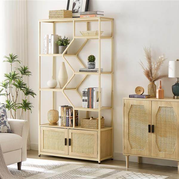 Elegant Arched Metal Cabinet with glass doors – [color/material variation]