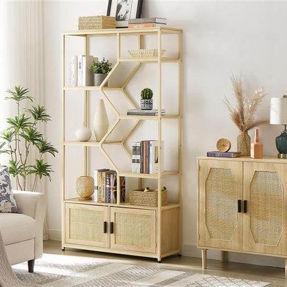 Elegant Arched Metal Cabinet with glass doors – [color/material variation]