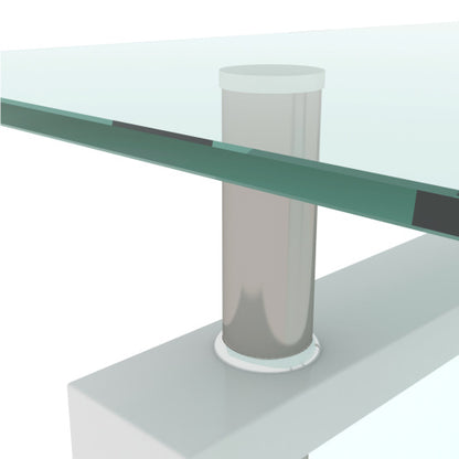 Sleek Glass Coffee Table – Modern Living Room Center Table